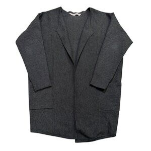 Athleta Chill Chaser Long Line Merino Wool Cardigan Gray Size S
